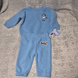 Bluey Blue Kids Matching Set  Size 3/6M